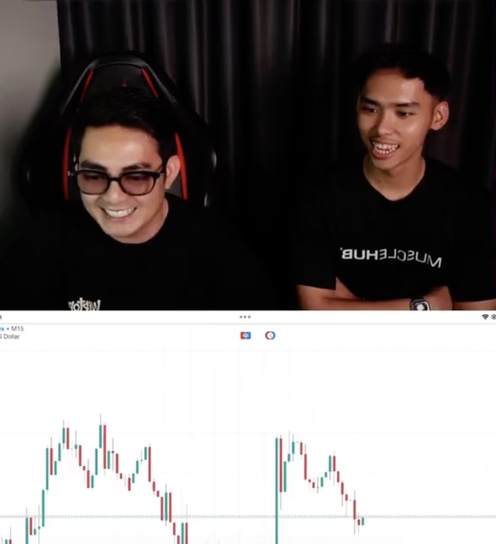 Hatta Carat dan Hakim semasa sesi live trade
